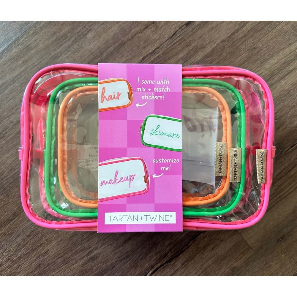 Tartan + Twine Clearly Cool 3 Piece Organizer Set